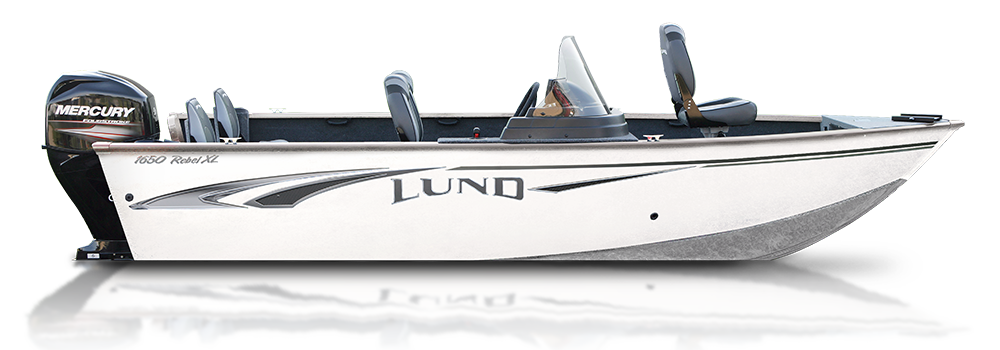 a rebel xl fishing boat by Lund